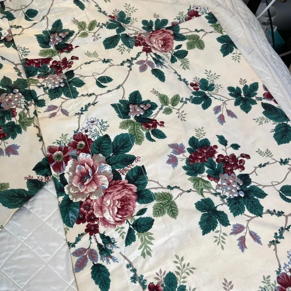 Waverly Valance Pleasant Valley Floral Rod Pocket Valance (1) Custom Made72